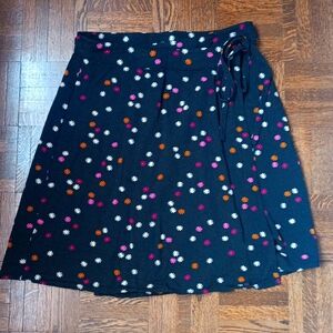 Floral wrap skirt